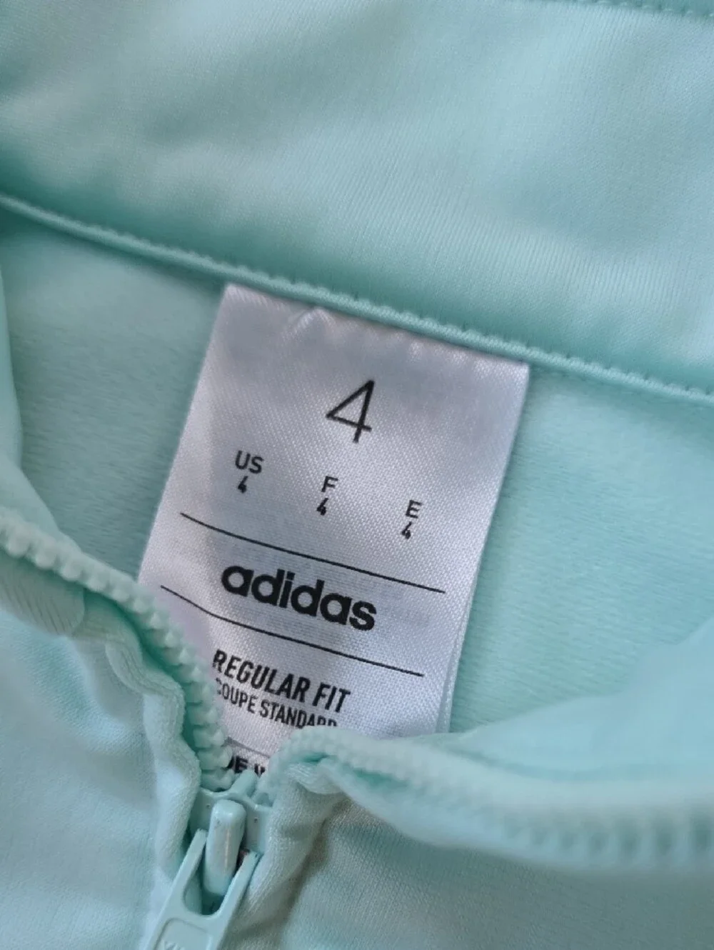adidas Kids 4T Mint Green Track Pants with White Stripe